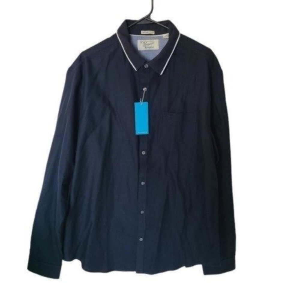 Original Penguin Heritage Slim Fit‎ Navy Shirt XXL